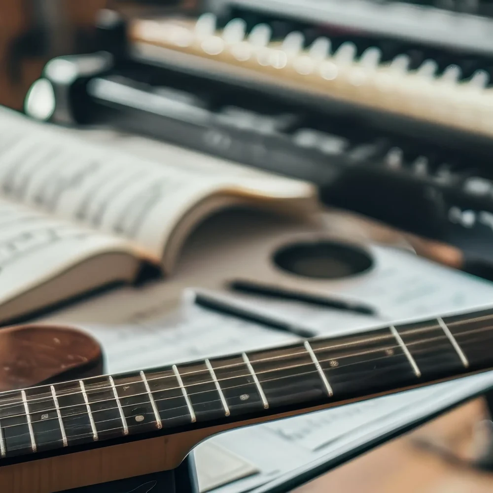 Musikstudio i Missionskyrkan i Uppsala