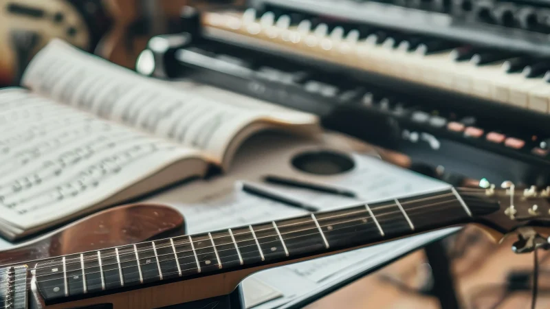 Musikstudio i Missionskyrkan i Uppsala