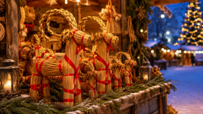 Julmarknad på Ulva Kvarn i Uppsala